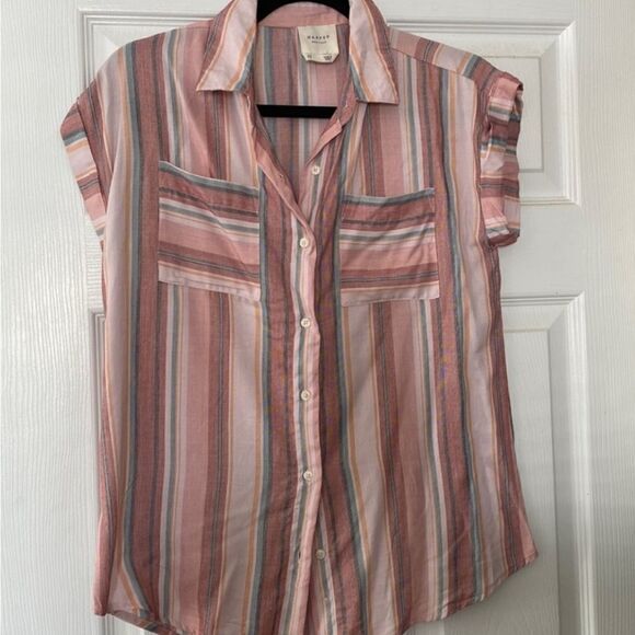 Harper Button Down with front tie - Picture 1 of 5